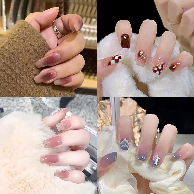 Kuku Palsu + Lem Fake Nails Premium Fake Nails Kuku Palsu Press On Nails