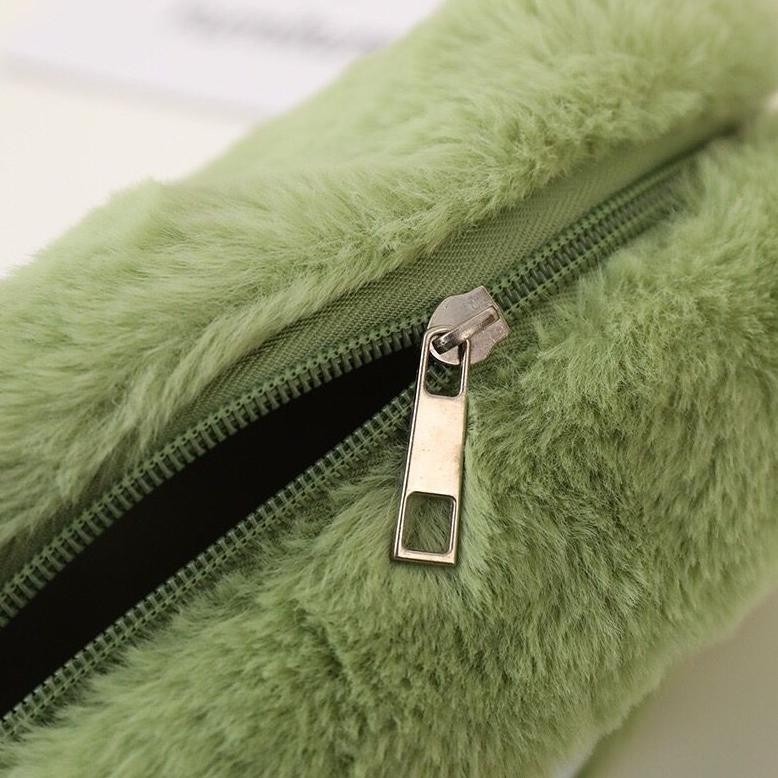 

gha-65 [MILOLI] Kotak Pensil FURRY CARTOON FROG L0TS0 RABBIT Pouch Fluffy Pencil Bag Tempat Pensil Resleting Stationery - F0242 Termurah