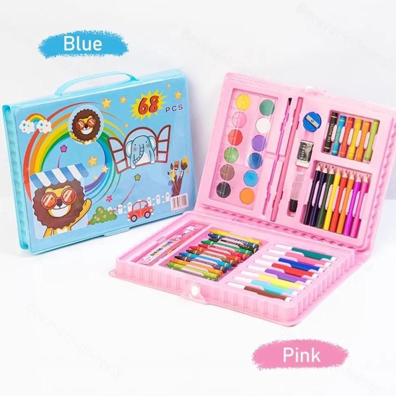 

WDM-2227 CRAYON 68/150/208 Alat Tulis Mewarnai dan Menggambar Anak Set Lengkap - Crayon Set Premium