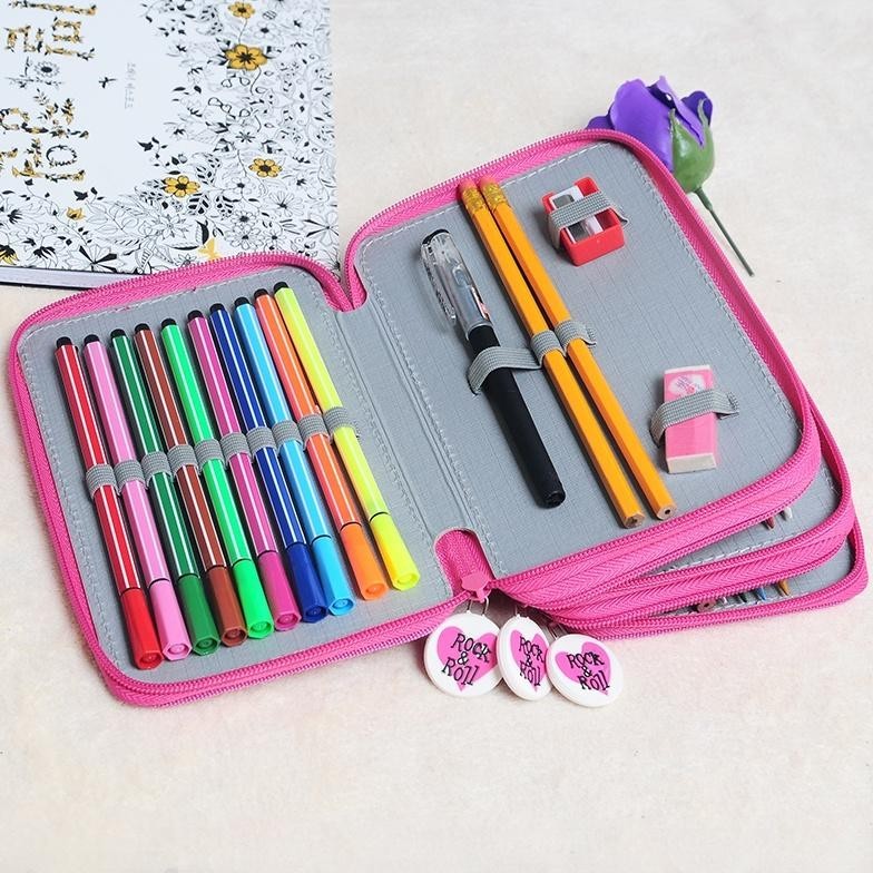 

ty-65 pensil case smiggle stationary aesthetic set tempat pensil set tempat pensil set HRula Tahan Guncangan dan Tahan Jatuh 72/48/36 Pena Warna Tas Pena Tirai Kapasitas Besar Tas Alat Tulis Lukisan Tas Pensil Kotak Alat Tulis Siswa Viral