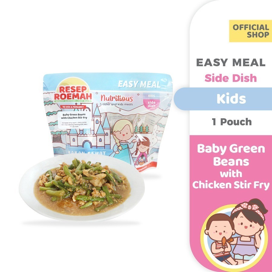 

RESEP ROEMAH / Baby Green Bean Chicken StirFry / Ayam Tumis Baby Buncis / Kids Frozen Food / No MSG