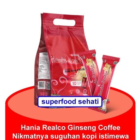 

Hania Realco Coffee Latte Kopi Gingseng Cappuccino 10 Sachet Hni Hpai