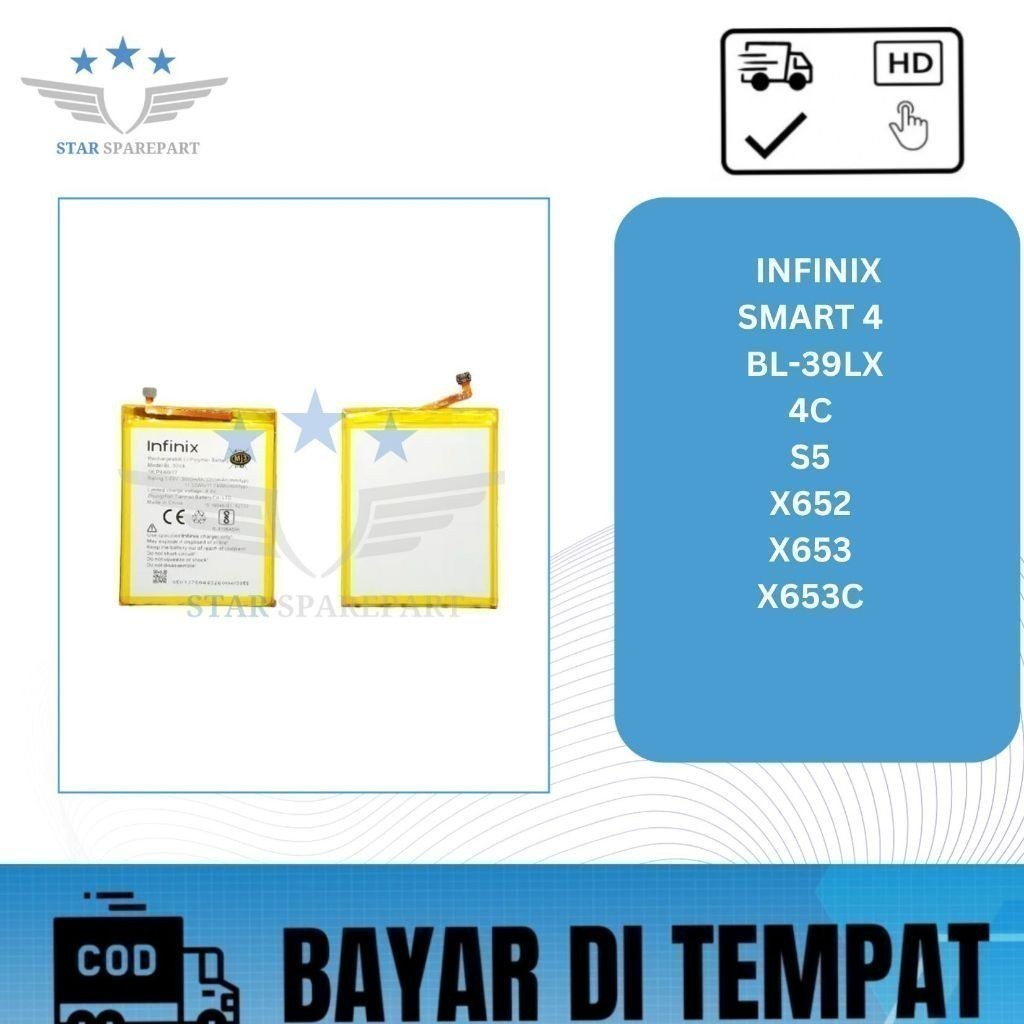BATERAI INFINIX BL-39LX / SMART 4 / 4C / S5 / X652 / X653 / X653C
