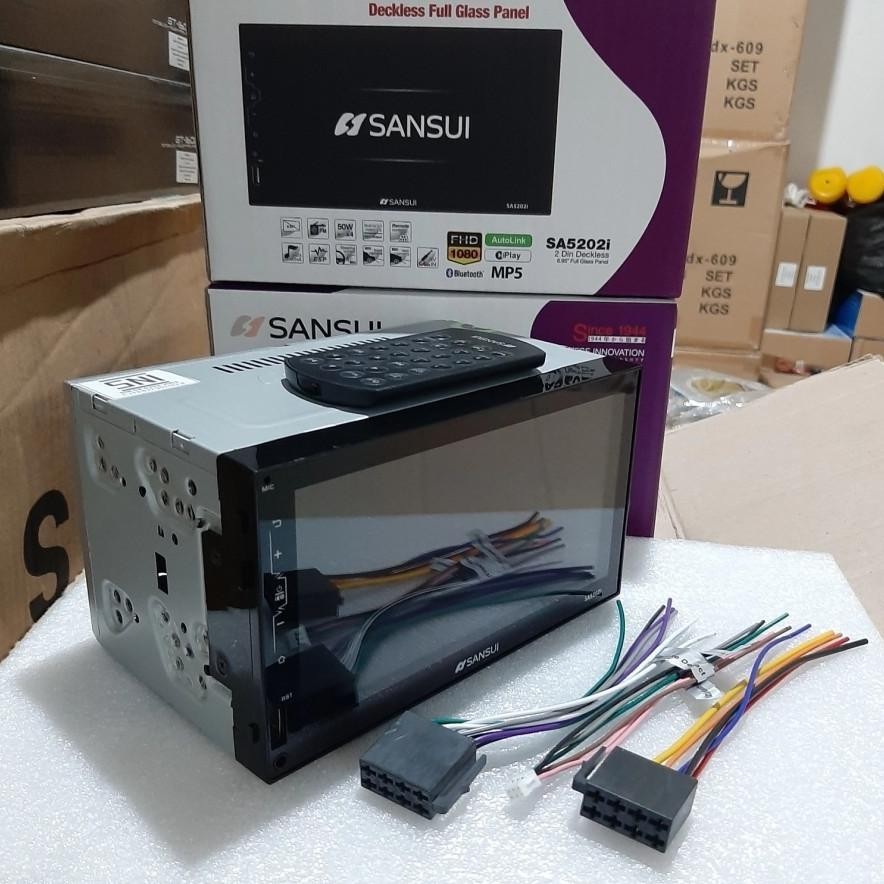 HEADUNIT DECKLESS SANSUI SA 5202I 7 INCH / DECKLESS SANSUI 7 INCH BARU