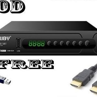 Paket Set Top Box Luby Dvb-T2-01 Stb Luby Set Box Free Dongle Wifi