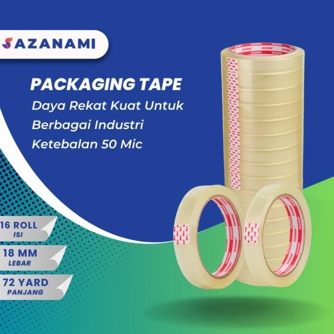

Baru 1 PACK ISOLASI BENING 18MM X 72Y SAZANAMI LAKBAN BENING 18MM - 16 ROLL saz4 Segera Beli