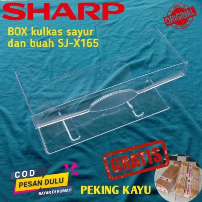 TERBAIK RAK KULKAS BOX SAYUR DAN BUAH KULKAS SHARP TYPE SJX165