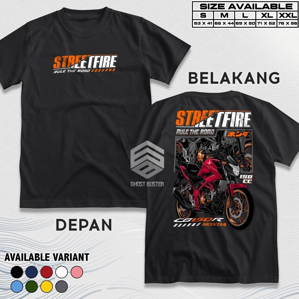 Limited Kaos Racing Honda Cb150R Streetfire Rule The Road Baju Distro Motor Herex Honda Gank Tshirt 