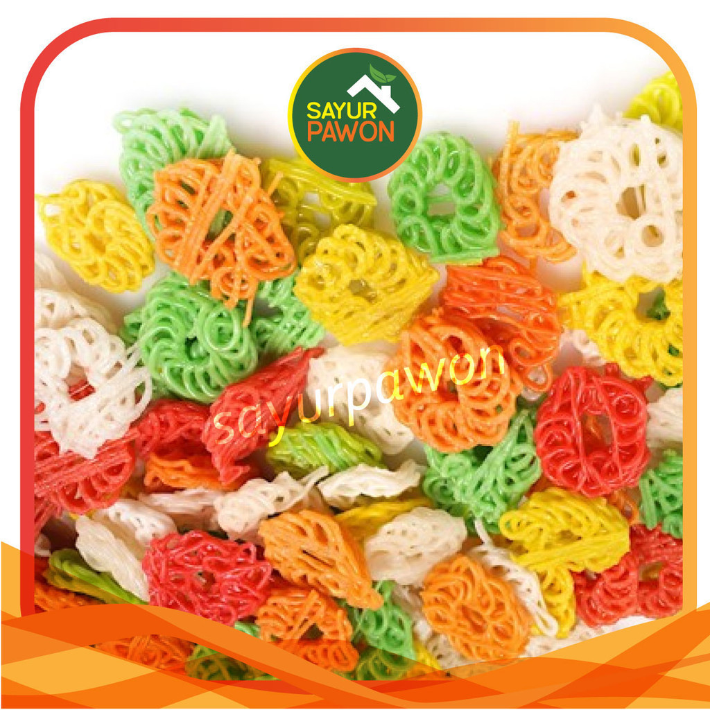 

Krupuk Mawar Warna-warni per 250 gram (mentah)