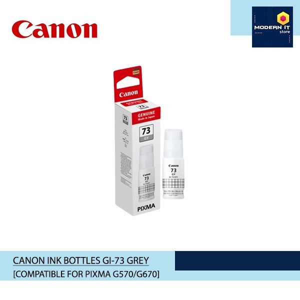 Wade Canon Ink Bottler Gi-73 Grey Tinta Printer Abu