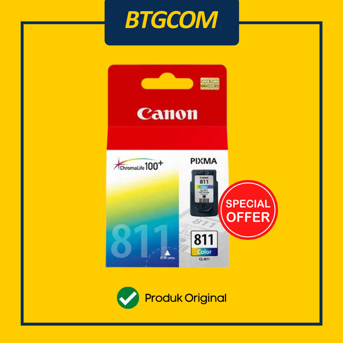 Canon 811 Color Warna CL Tinta Catridge Catrid CL811 Ori