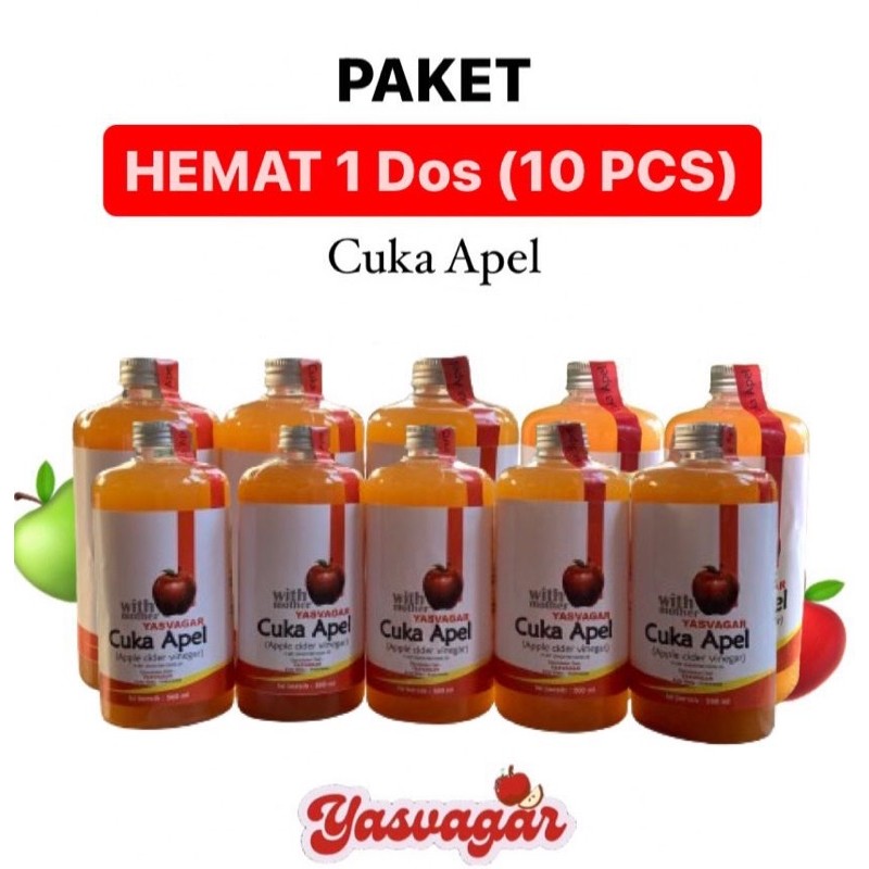 

PAKET CUKA APEL YASVAGAR 1 DOS (10Botol)