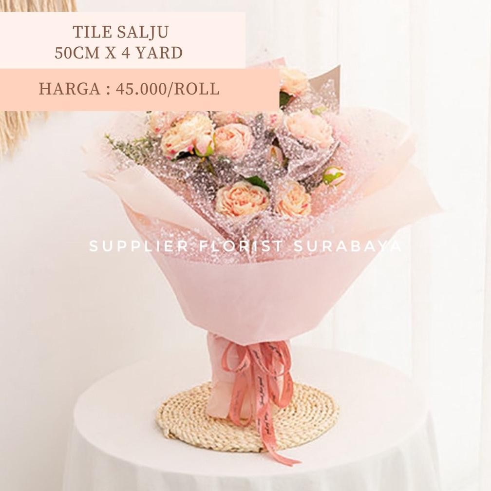 

VIRAL [1 ROLL 4 YARD] TILE SALJU WRAPING WRAPPING BUNGA KAIN KOREA STYLE MESH ROLL KAIN PEMBUNGKUS BUNGA TILLE TULE TULLE SALJU ter-98
