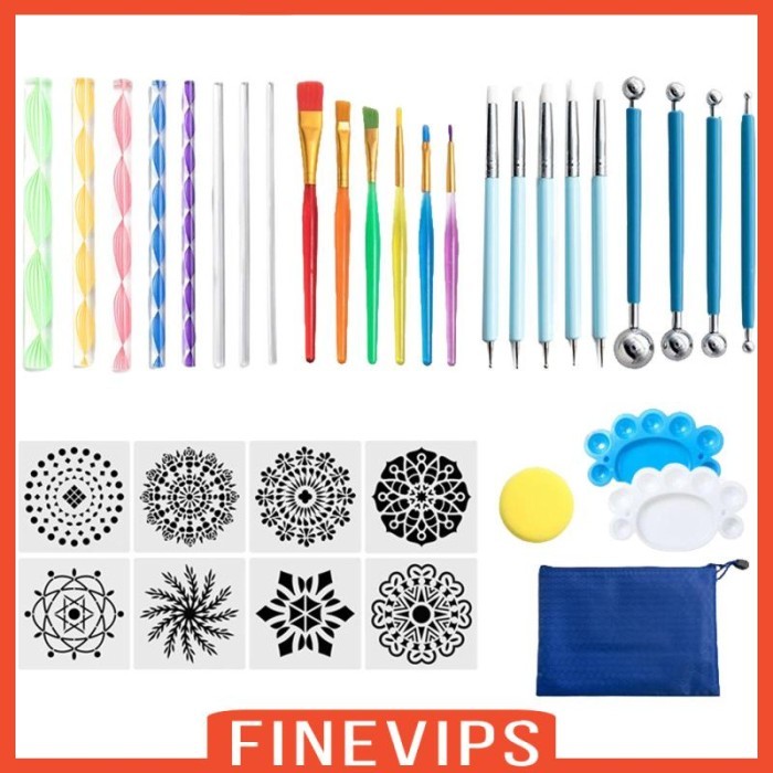 

Azalia 35Pcs / Set Alat Lukis Dot Mandala Untuk Anak / Dewasa