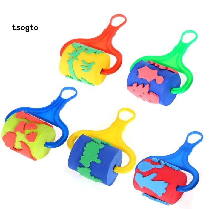 

Azalia (Tg) Alat Lukis Anak Edukasi Dini Kids Art Sponge Paint Roller Brush