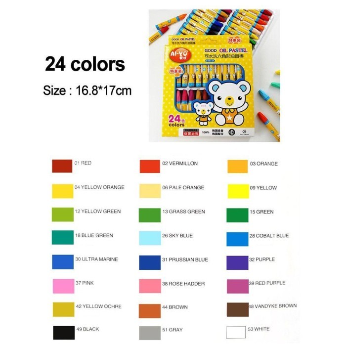 

Azalia Lay Oil Pastel Art Supplies Nontoxic Untuk Alat Lukis Artis Pena