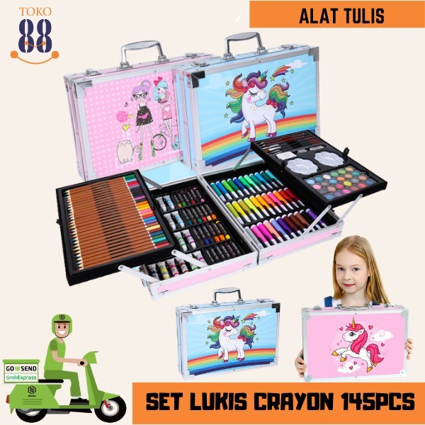 

Azalia Toko 88 Mix-Set Alat Lukis 145Pcs Model Koper Jinjing Import