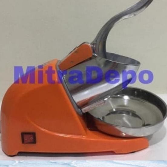 Mesin Serut Es Salju Listrik Es Batu (Ice Crusher) 380W (2 Pisau)