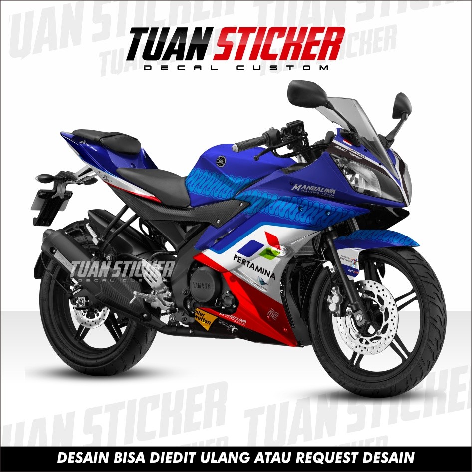Decal Sticker Yamaha R15 V2 Full Body Sticker Decal R15 V2 Full Body Striping Full Body R15 V2 Motif