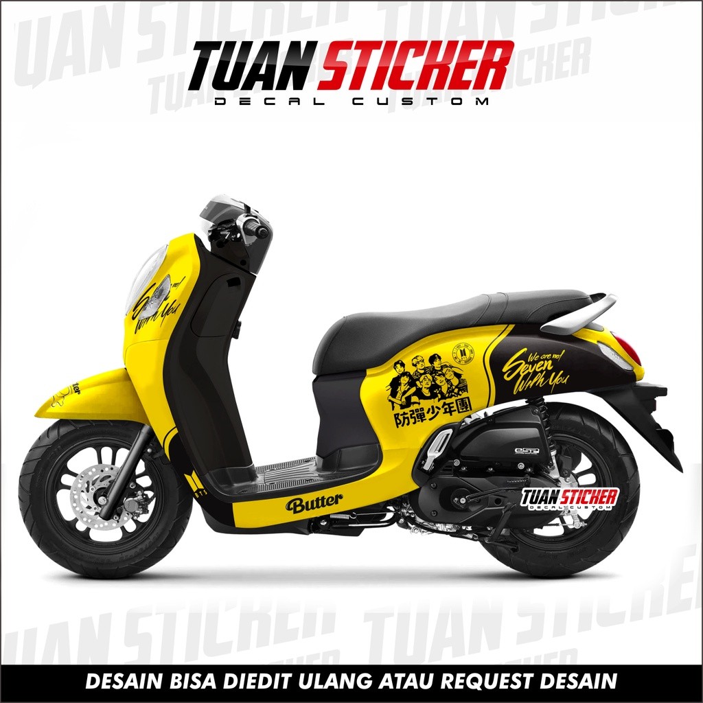 Sticker Decal New Scoopy 2021 2022 Full Body Stiker Striping Dekal New scoopy 2021 2022 New Fi Baru 