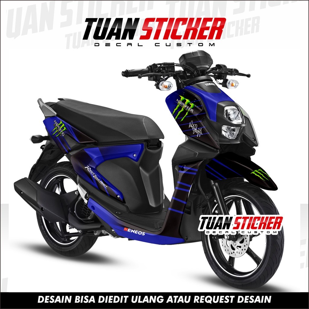 Sticker Striping Decal Yamaha XRide 125 Decal Sticker XRide 125 Sticker XRide 125 Full Body Livery