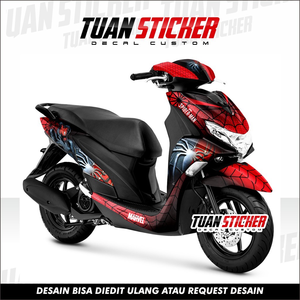 Sticker Decal Freego, Sticker Yamaha freego, Striping Freego full body, Stiker Yamaha Freego spider