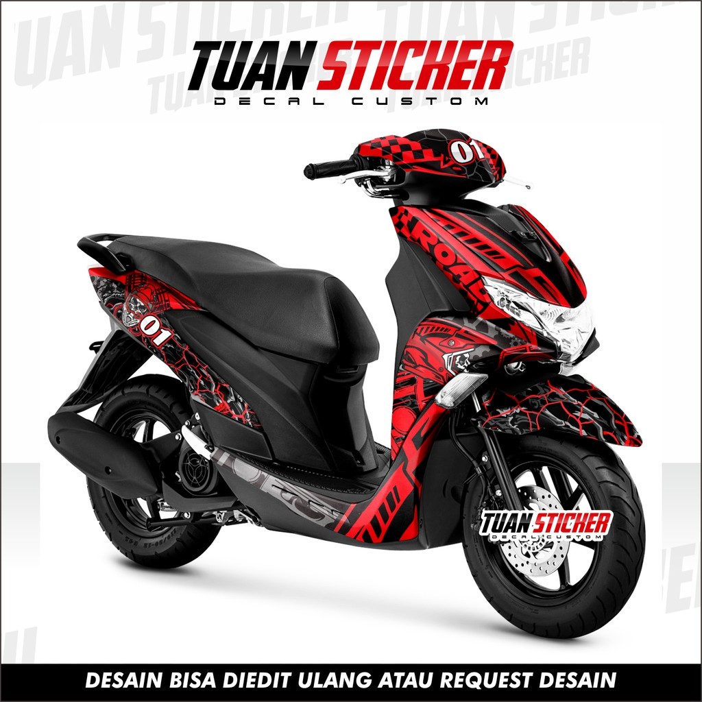 Sticker Decal Freego, Sticker Yamaha freego, Striping Freego full body, Stiker Yamaha Freego supermo
