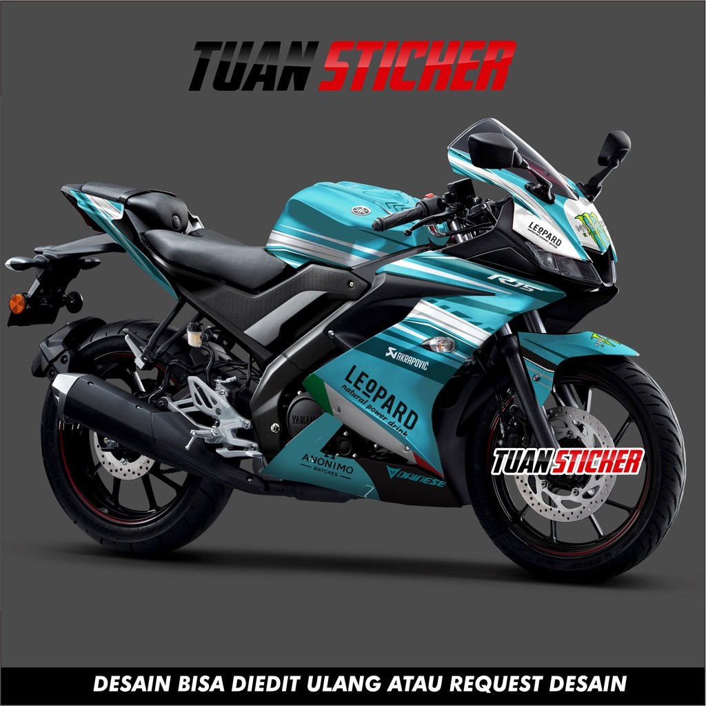 Sticker Striping Decal Yamaha R15 V3, Sticker Decal R15 V3, Sticker R15 , striping R15 V3 Leopard