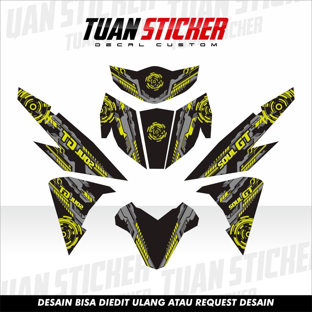 Sticker Striping decal Mio Soul GT125, Striping Mio Soul GT 125, Sticker Mio Soul GT 125 Thc x