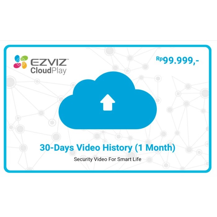 Ezviz Cloud Play Storage 24 Jam Rekaman Full 30 Hari Langganan 1 Bulan