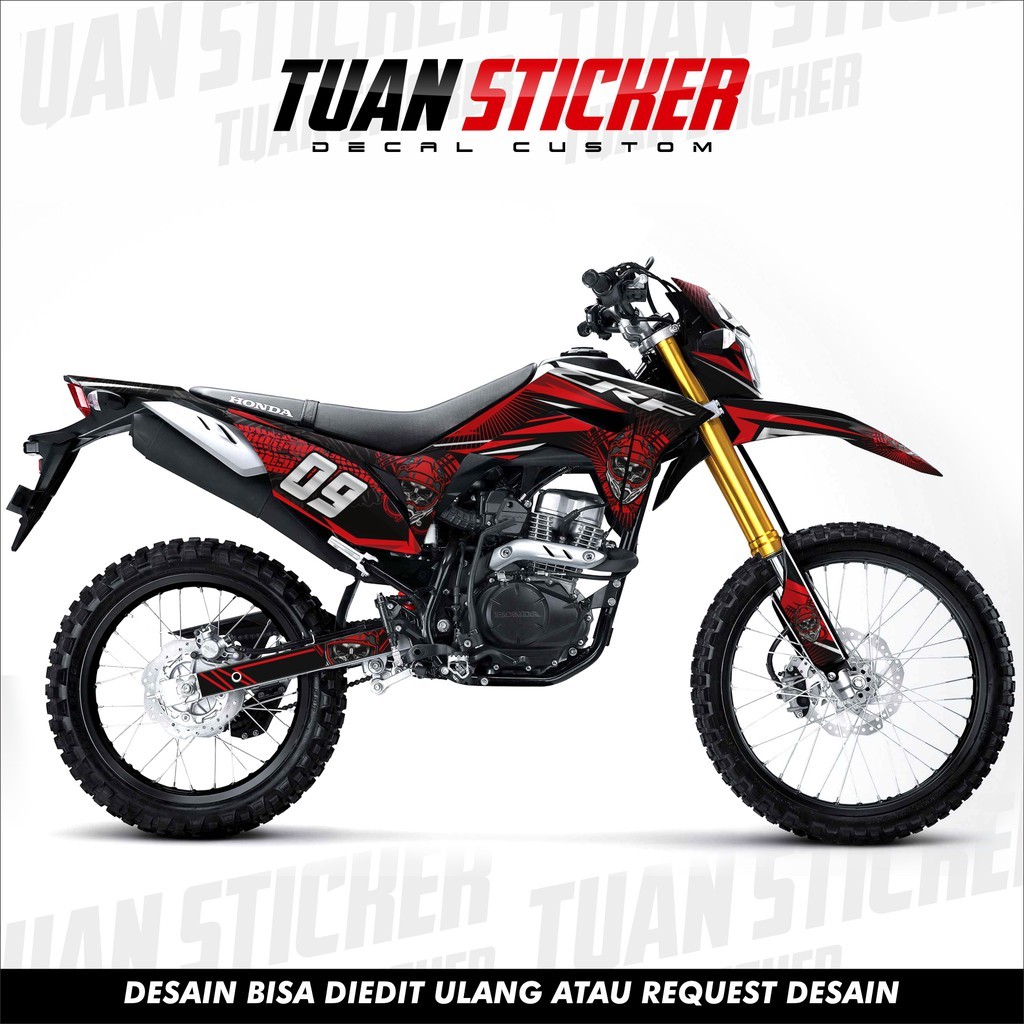 Sticker Striping decal CRF 150, Decal Honda CRF, Striping crf  150, Sticker Honda CRF red rider