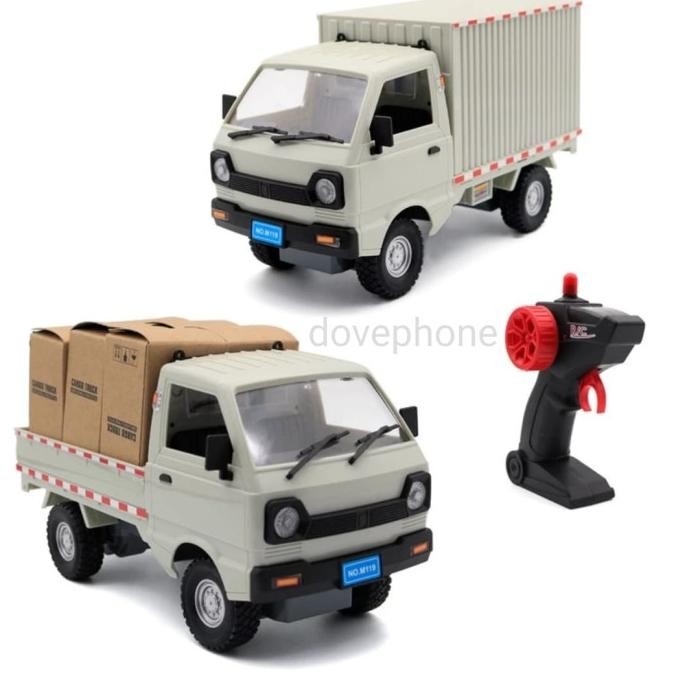 MAINAN MOBIL RC REMOTE KONTROL CARGO TRUK SUZUKI CARRY PICK UP BOX CAR