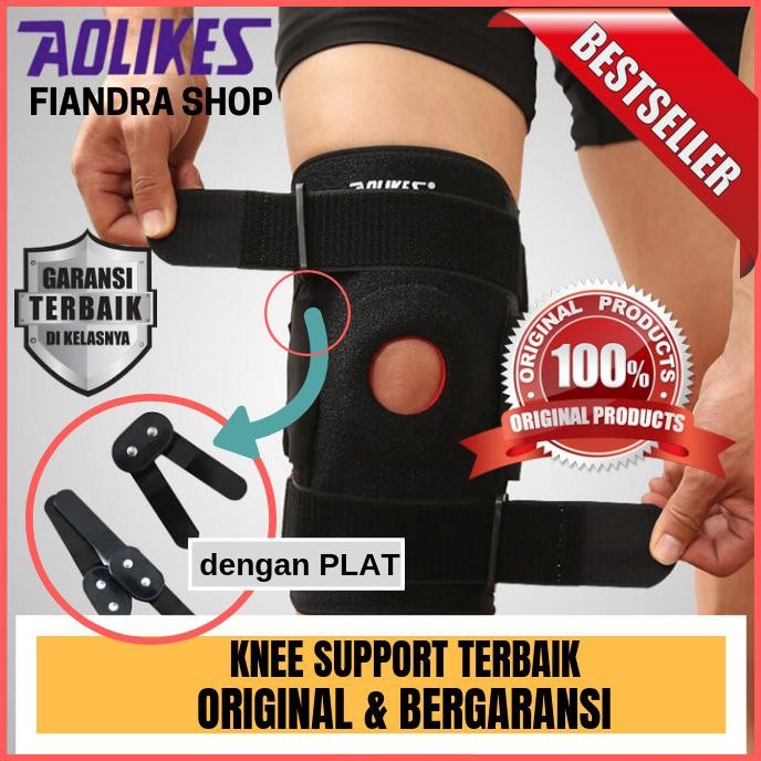 

Aolikes 1Pcs Knee Support Protector + Removeble Aluminum Plate 4 Strap