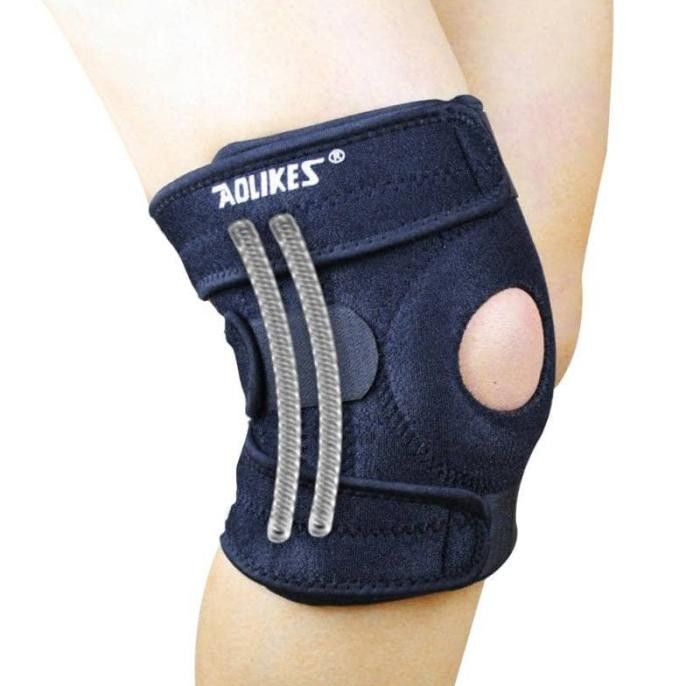 

Aolikes Mountaineering 1 Pcs Knee Pad With 4 Spring Knee Support Lutut