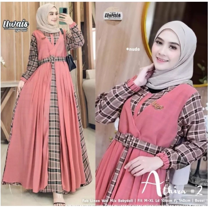 Gamis Wanita Terbaru 2024 Dres Remaja Muslim Ghamis Kondangan Model Baru Dress Pengajian Bahan Adem 