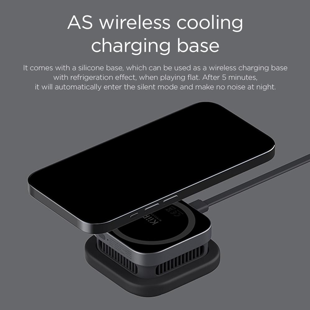 dg-4 KiiP Wireless FW5 Charging Magnetic Cooler Pendingin HP Gaming Fan Radiator Cooling Termurah