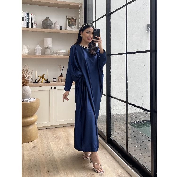 Gamis Kaftan Pesta Mewah Missnomi Shah Muslim Panjang Baju Lebaran Lebaran Kondangan Dress Kondangan