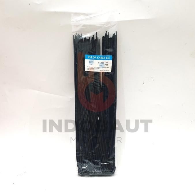 

Terbaru Kabel Tis 2,7 x 300 MM 30CM Hitam Cables Ties Tali Nylon 100PCS ind0b4 Murah
