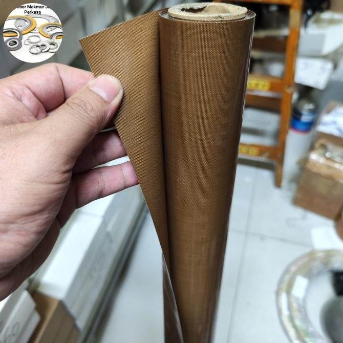 

Kain Teflon Tahan Panas 0,25Mm X 20Cm X 100Cm ( Tanpa Lem )