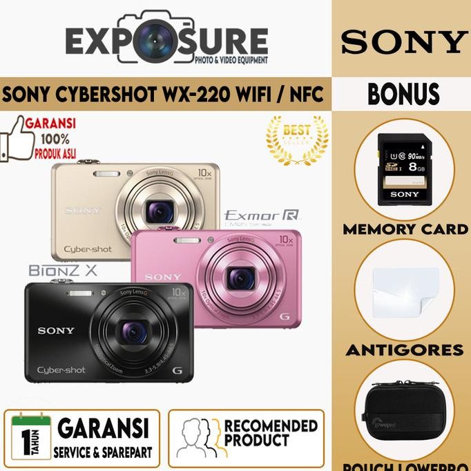 PROMO Kamera Sony Cybershot DSC-WX220 / Kamera Poket Sony DSC WX220 WIFI NFC