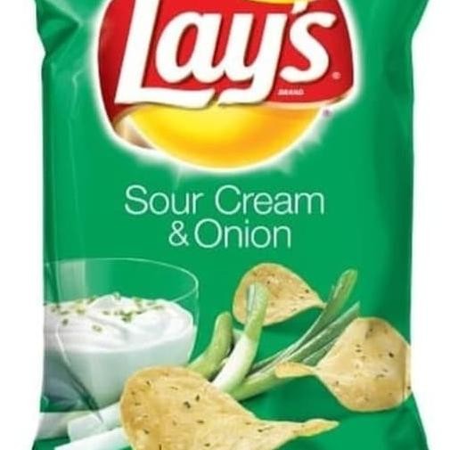 

Lay'S / Lays Potato Chips - Sour Cream & Onion 184,2Gr Krim