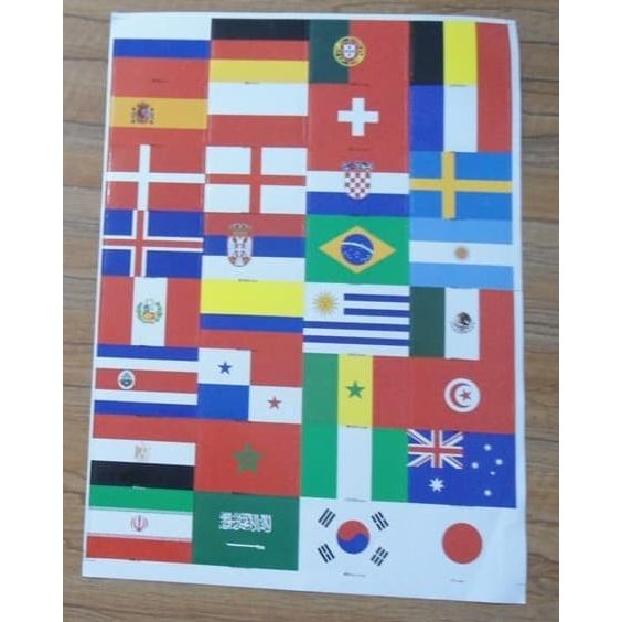 

TERBARU STIKER BENDERA NEGARA PESERTA PIALA DUNIA 2018 !!!!!