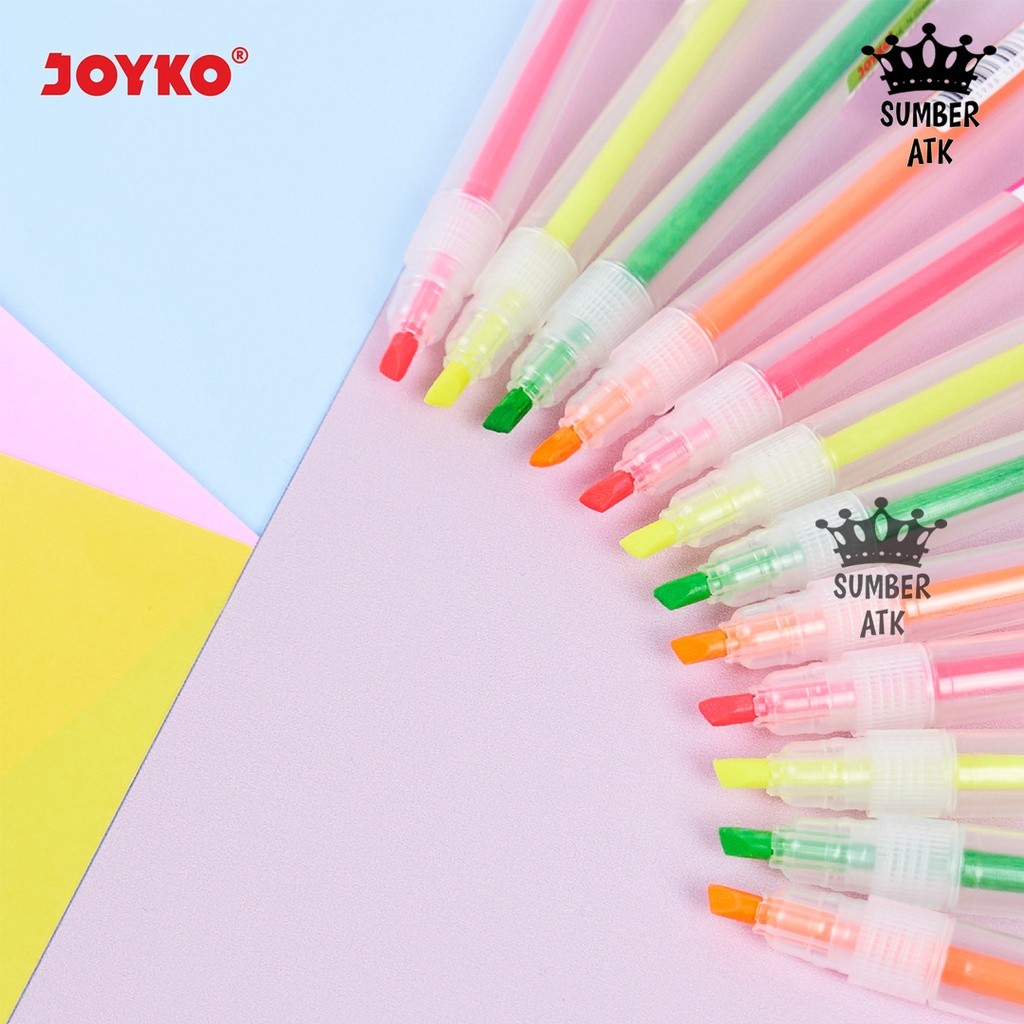 

Highlighter Penanda Berwarna Joyko HL-73 ~ 78