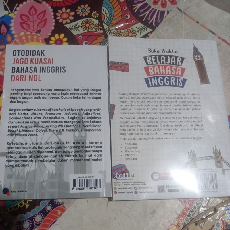 

paket dua buku otodidak jago kuasai bahasa inggris dari nol & buku praktis belajar bahasa inggris
