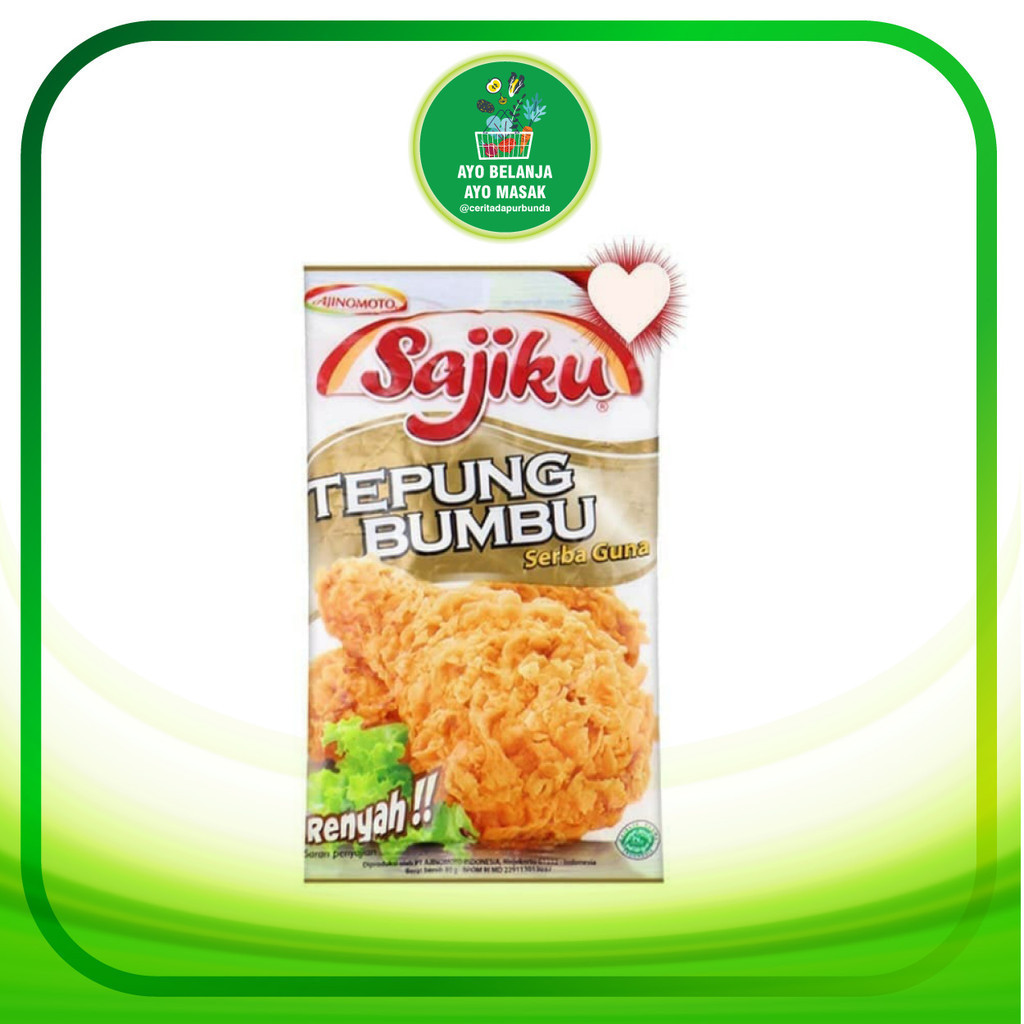 

Tepung Sajiku Serbaguna per Renteng isi 10 pcs