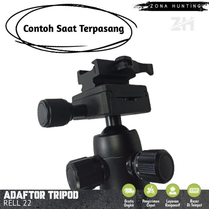 Adaftor Tripod Rell 22 Plus Baut Adaftor Quick Reales Untuk Berburu