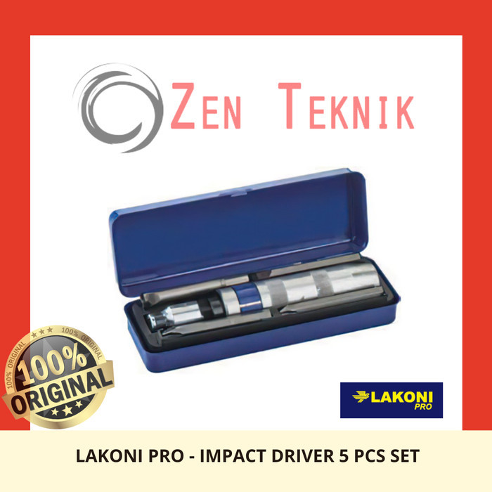 :=:=:=:=] Lakoni Pro - Obeng Ketok / Impact Driver Set 5 pcs - 701023