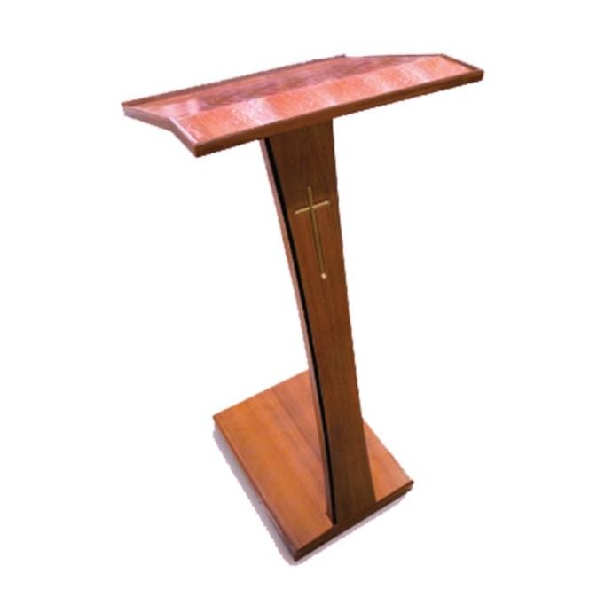 Mimbar Kayu Solid 1 Tiang