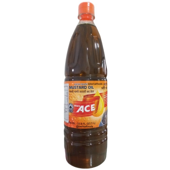 

Ready stock] MUSTARD OIL KACHI GHANI MOM'S ACE 250ML / Minyak Biji Sawi