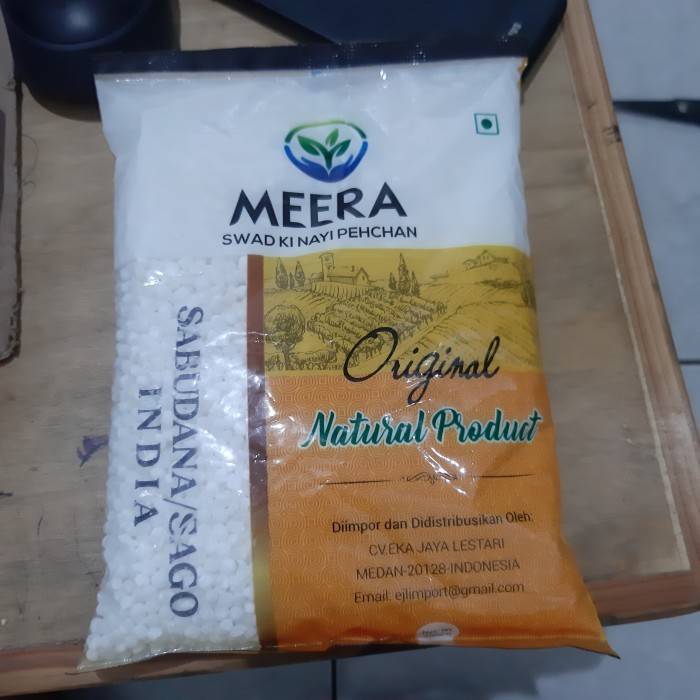 

langsung order saja] SABUDANA MEERA 500G / SAGO INDIA / sagu (Sabudana) dari tapioka
